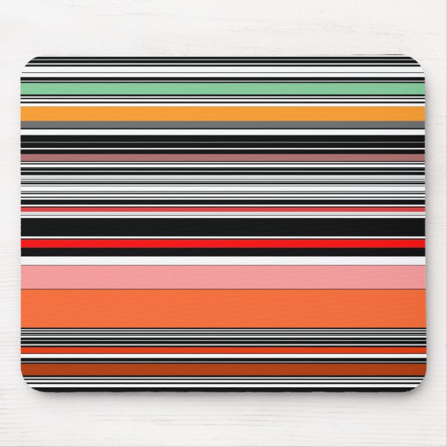 Nice colourful stripes mouse mat (Front)