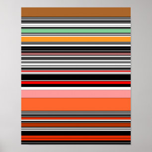 Nice colourful stripes poster
