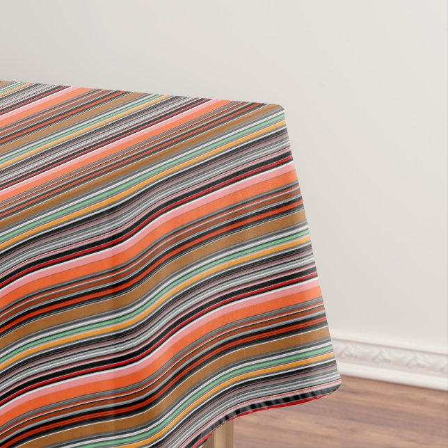 Nice colourful stripes tablecloth (In Situ)