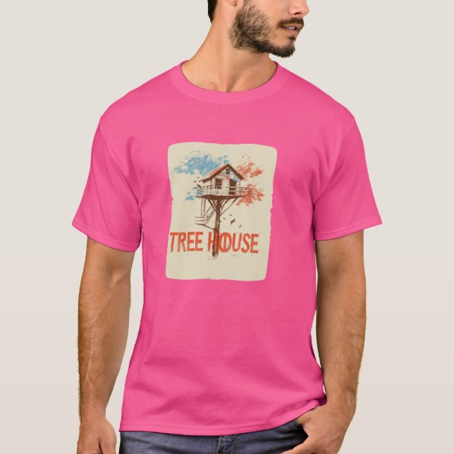 Nice colourful Treehouse Outfit T-Shirt (Front)