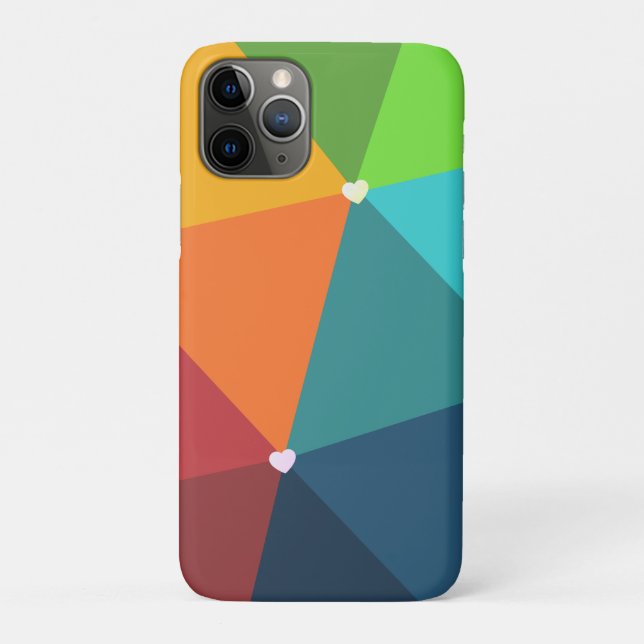 Nice colourful Triangles Pattern Case-Mate iPhone Case (Back)