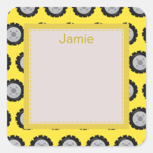 Nice construction square sticker