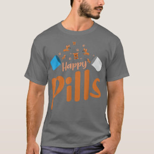 Nice Cool Corgi Dog Lover Tee Corgi Dog Happy Pill