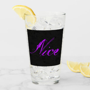 Nice Côte d’Azur french riviera neon-lila France Glass
