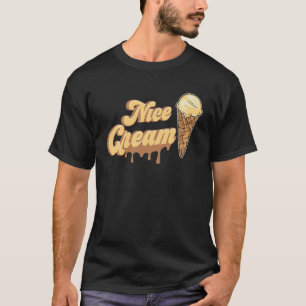 Nice Cream Funny Vegans Summer Vegan Banana Ice Cr T-Shirt