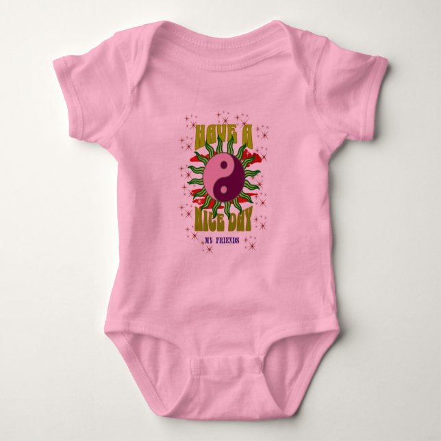 NICE DAY , Baby Bodysuit (Front)