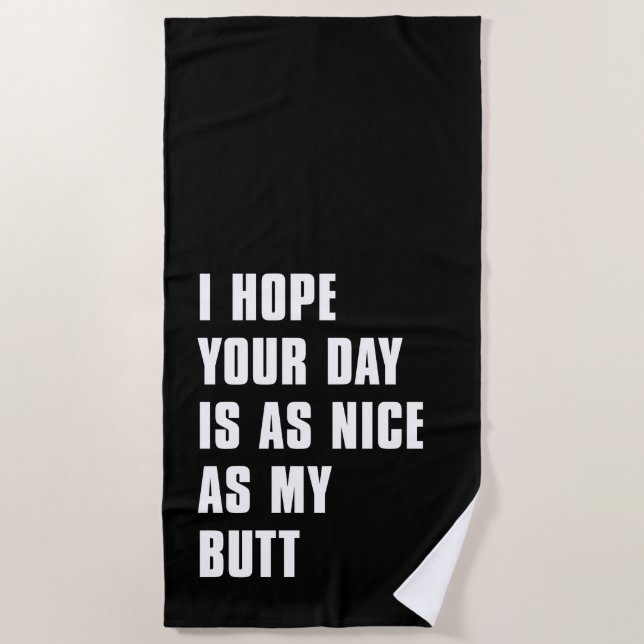 Nice Day Beach Towel (Front)