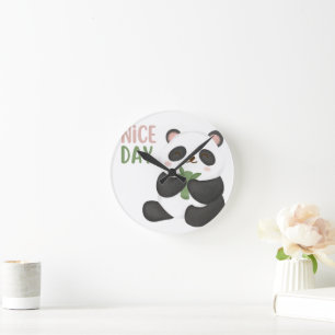 Nice Day Bear Wall Clock
