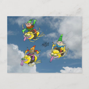 Nice day for flying. postcard