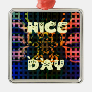 Nice Day Metal Tree Decoration