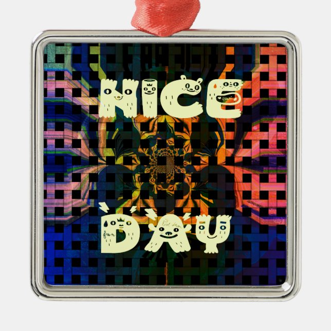 Nice Day Metal Tree Decoration (Front)
