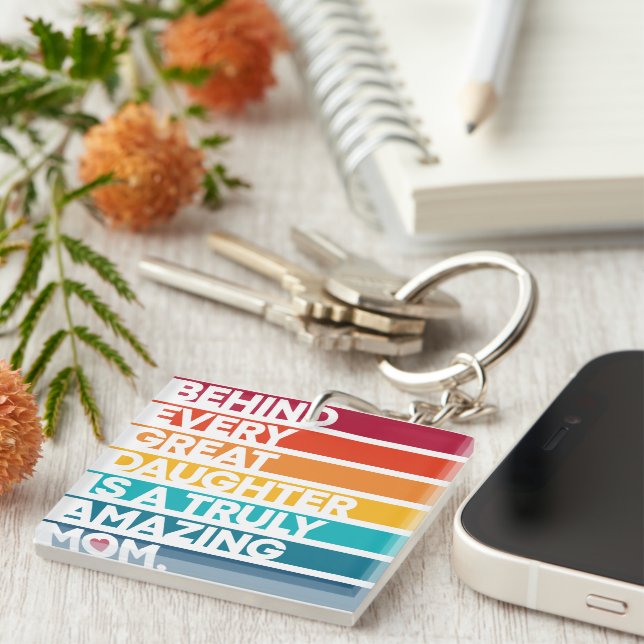 Nice Design Expression Text for Mother's Day Key Ring (Front Right)
