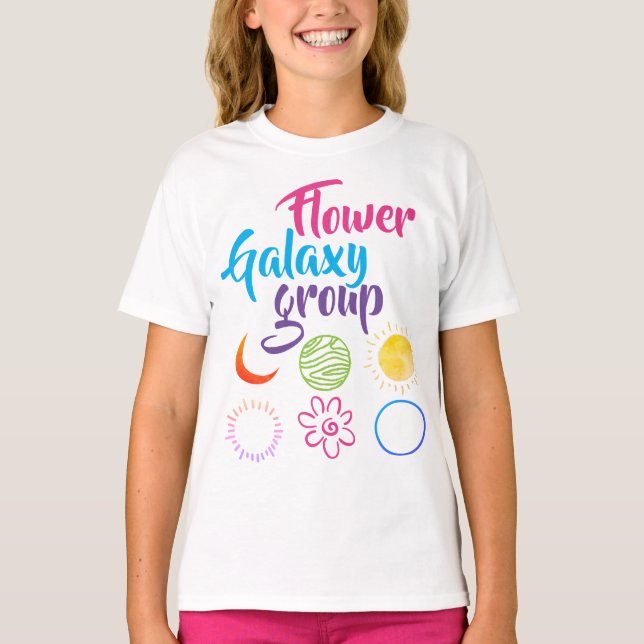 Nice Design of Planet Galaxy Combination T-Shirt (Front)