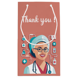 Nice design to thank nurses small gift bag