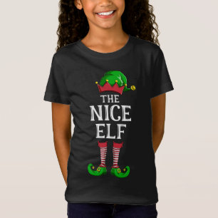Nice Elf Matching Family Group Christmas Party Paj T-Shirt