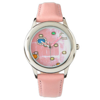 nice flower clock watch