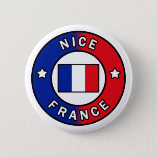 Nice France 6 Cm Round Badge