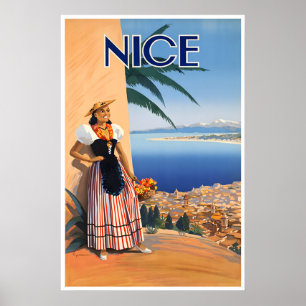 Nice France Art French Travel Poster