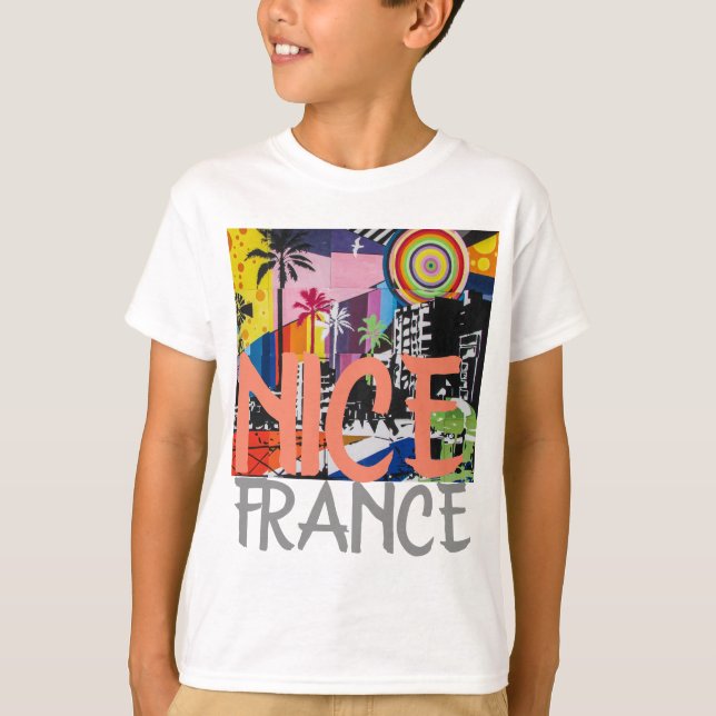 Nice France, Boy's Graffiti Mural Shirt 2 (Front)