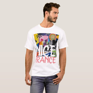 Nice France, Graffiti Mural, Men's 3 T-Shirt