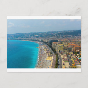 Nice France located in the French Riviera Postcard