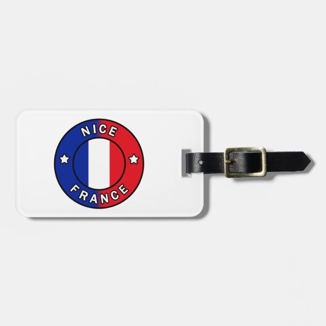 Nice France Luggage Tag (Front Horizontal)