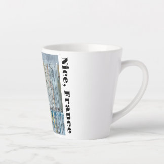 Nice France Painting on Latte Mug 12 oz