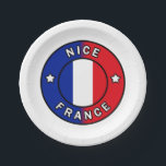 Nice France Paper Plate<br><div class="desc">Nice France</div>