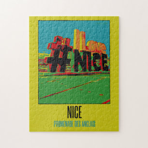Nice France Promenade des Anglais avenue Jigsaw Puzzle