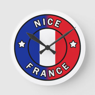 Nice France Round Clock
