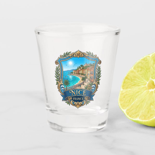 Nice France Shot Glass (Front)