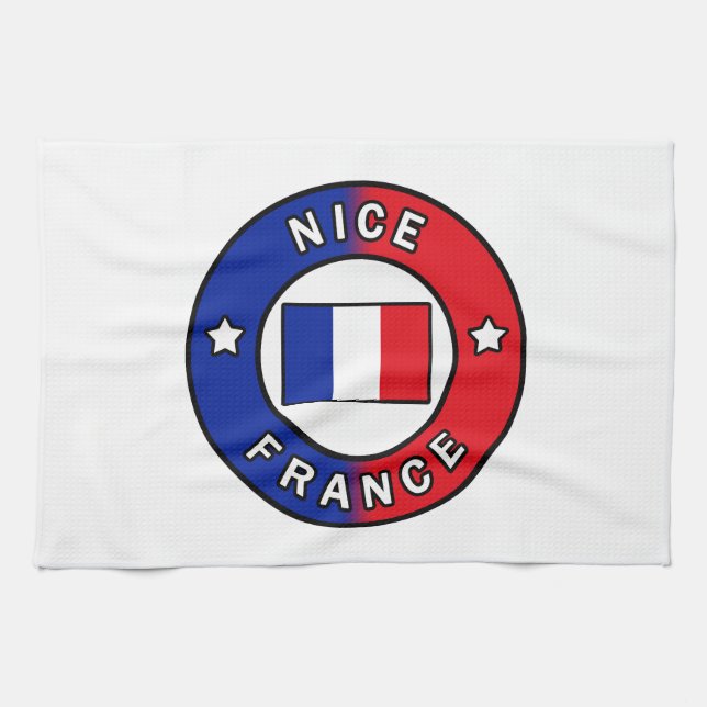 Nice France Tea Towel (Horizontal)