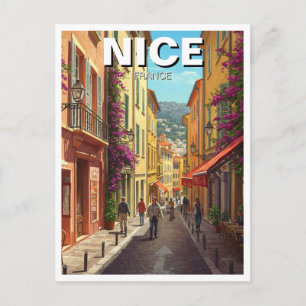 Nice France Travel Postcard