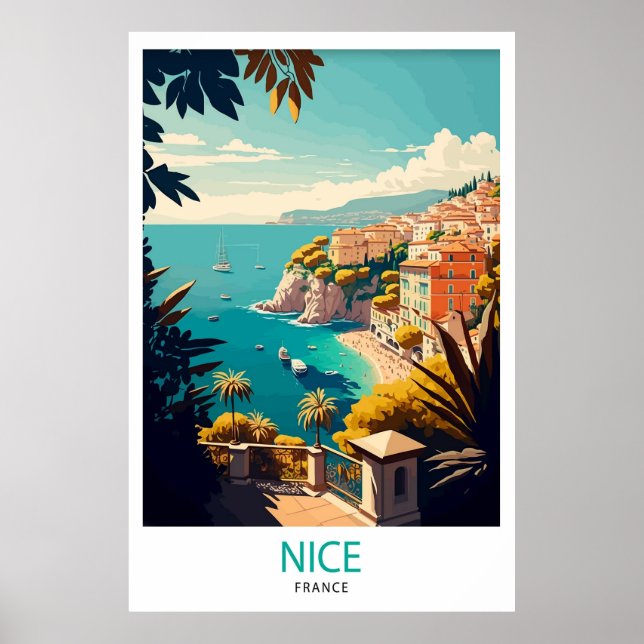 Nice France Travel Poster (Front)