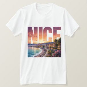 Nice France Travel Riviera Coastal Paradise T-Shirt