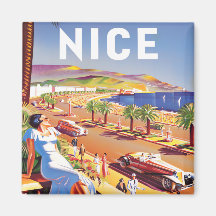 Nice France vintage travel magnet