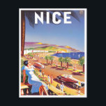 Nice France vintage travel Postcard<br><div class="desc">Nice France vintage travel Postcard</div>