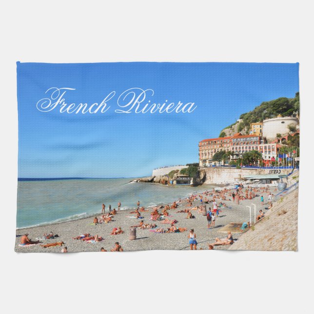 Nice. French Riviera Tea Towel (Horizontal)