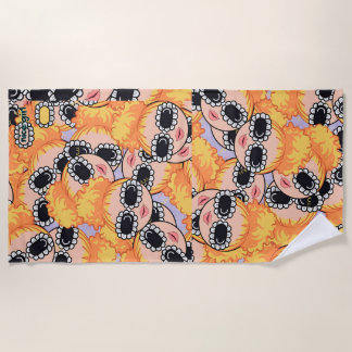 nice girl blondy beach towel