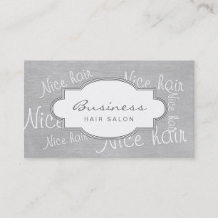 Nice Hair Word Collage Hair Salon Appointment Card