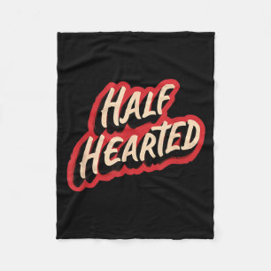 Nice half hearted emblem costume fleece blanket