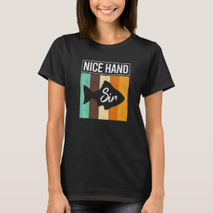 Nice Hand Sir Poker Fish Gambler Texas Holdem Pla T-Shirt