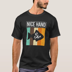 Nice Hand Sir Poker Fish Gambler Texas Holdem Pla T-Shirt