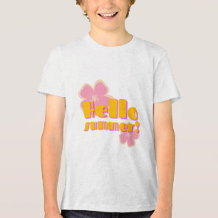 nice hello summer image Tri-Blend shirt