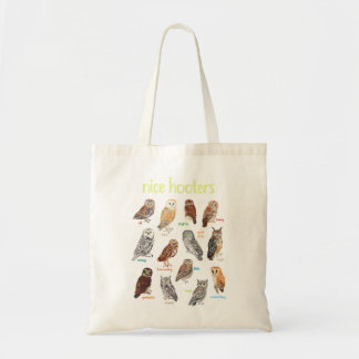 Nice Hooters Owl Bird Pun Funny Adult Joke Birdwat Tote Bag