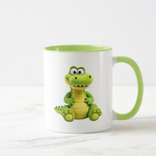 Nice image of a funny crocodile. mug