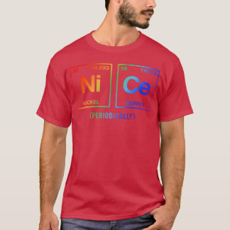 NICE in elements of periodic system LGBTQ rainbow  T-Shirt