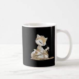 Nice Japan Kitsune Costume For Calligraphy Lovers  Coffee Mug
