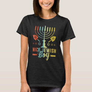 Nice Jeiwsh Boy Cool Chanukah Ugly Hanukkah Sweat T-Shirt