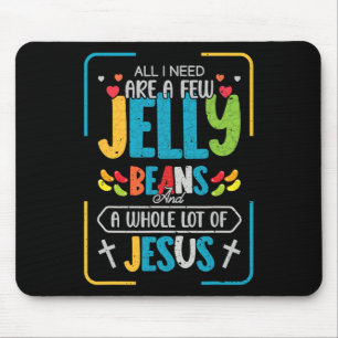 Nice Jesus Teen Fun Christian Jelly Bean Candy Lov Mouse Mat